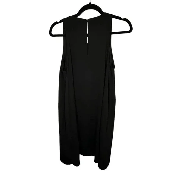 Gap Sleeveless Shift Dress Black Size Medium Office Suit Knee Length Career Work - Picture 2 of 7